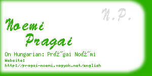 noemi pragai business card